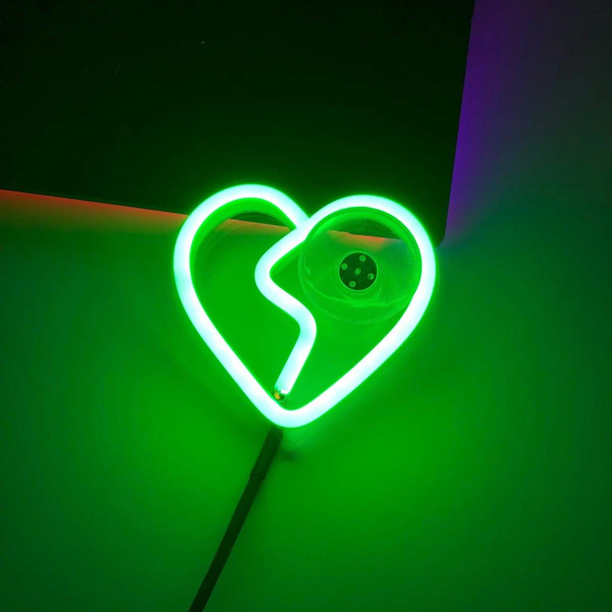 Advanced LED Neon Panel Lamp for Car Window Back Elegant Automobile Decorative Light Elegant Heartbreak Atmosphere New Condition