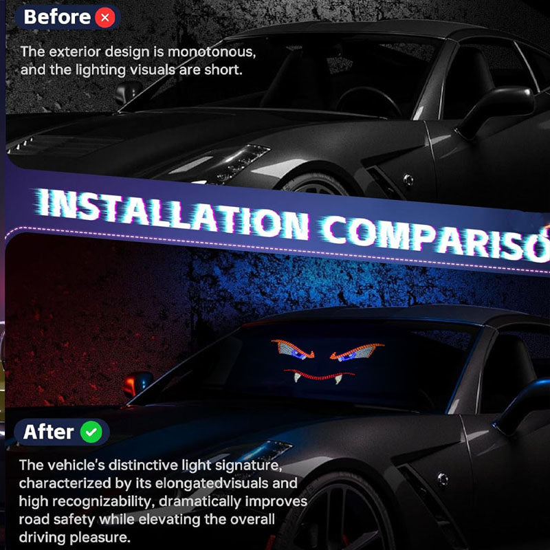 Led Matrix Panel Animation USB Animated Demon Eyes LED Matrix Panel Display – Brad Auto Accessories