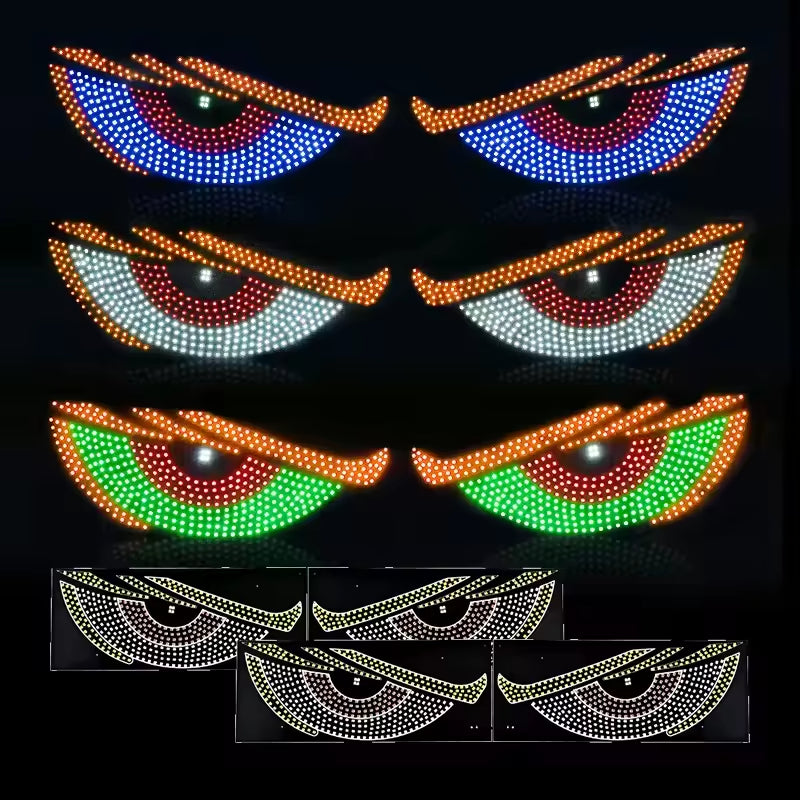 Truck Windshield Decorative Light USB Car Led Devil Eyes Advertising Display Led Eyes for Cars Devil Eyes for Car Accessories