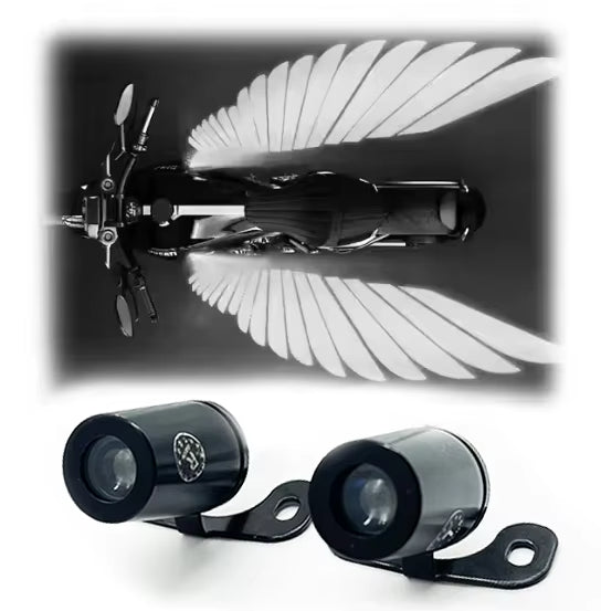Motorcycle Projection Angel Wing Decorative Motorcycle Modification Accessories Led Angle Wing Lights for Motorcycle