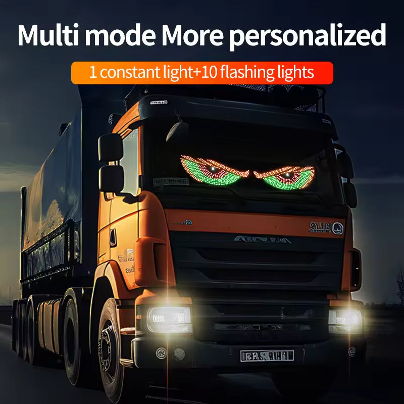 Truck Windshield Decorative Light USB Car Led Devil Eyes Advertising Display Led Eyes for Cars Devil Eyes for Car Accessories