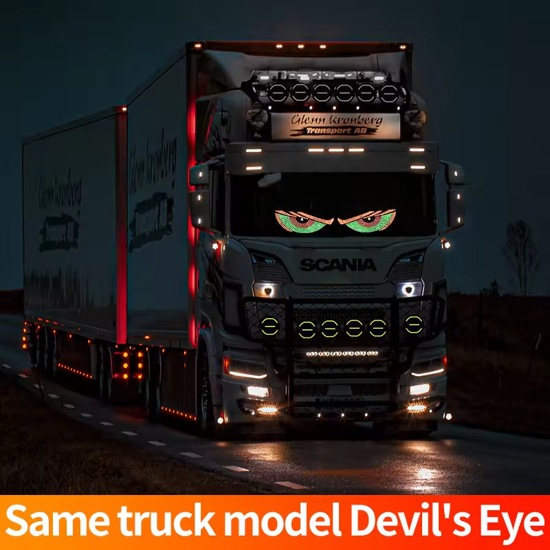 Truck Windshield Decorative Light USB Car Led Devil Eyes Advertising Display Led Eyes for Cars Devil Eyes for Car Accessories