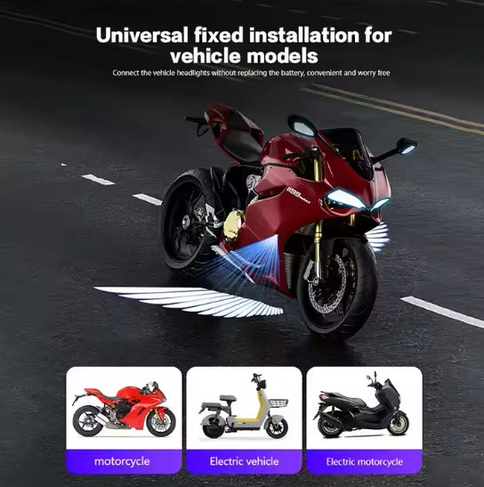 Motorcycle Projection Angel Wing Decorative Motorcycle Modification Accessories Led Angle Wing Lights for Motorcycle