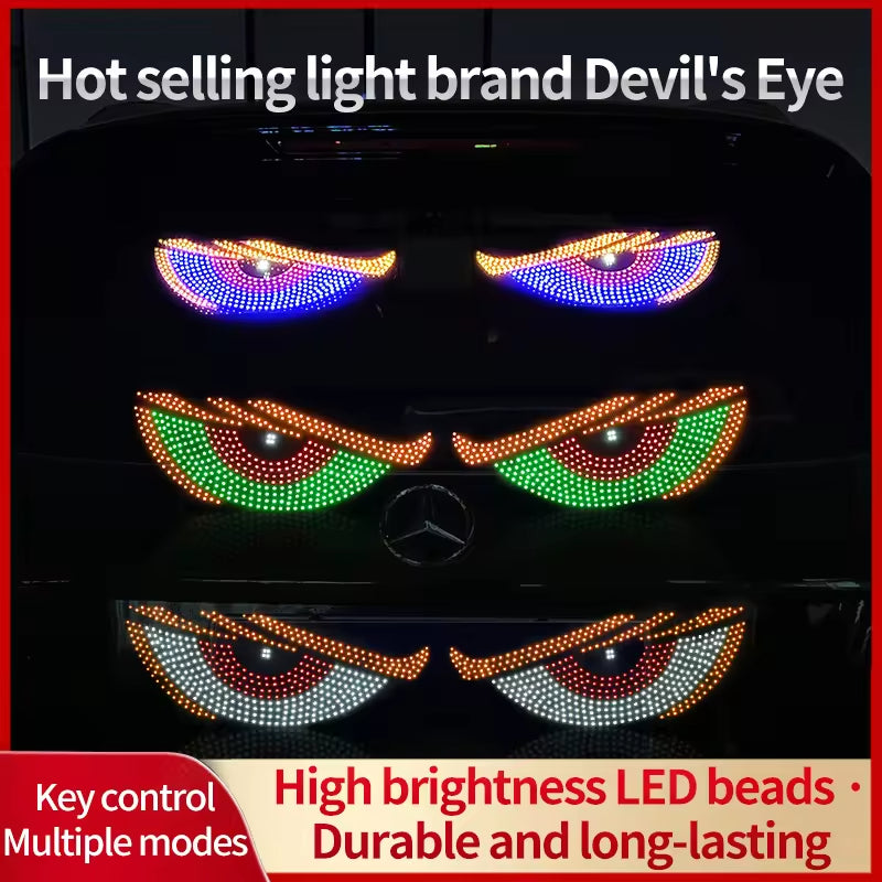 Truck Windshield Decorative Light USB Car Led Devil Eyes Advertising Display Led Eyes for Cars Devil Eyes for Car Accessories