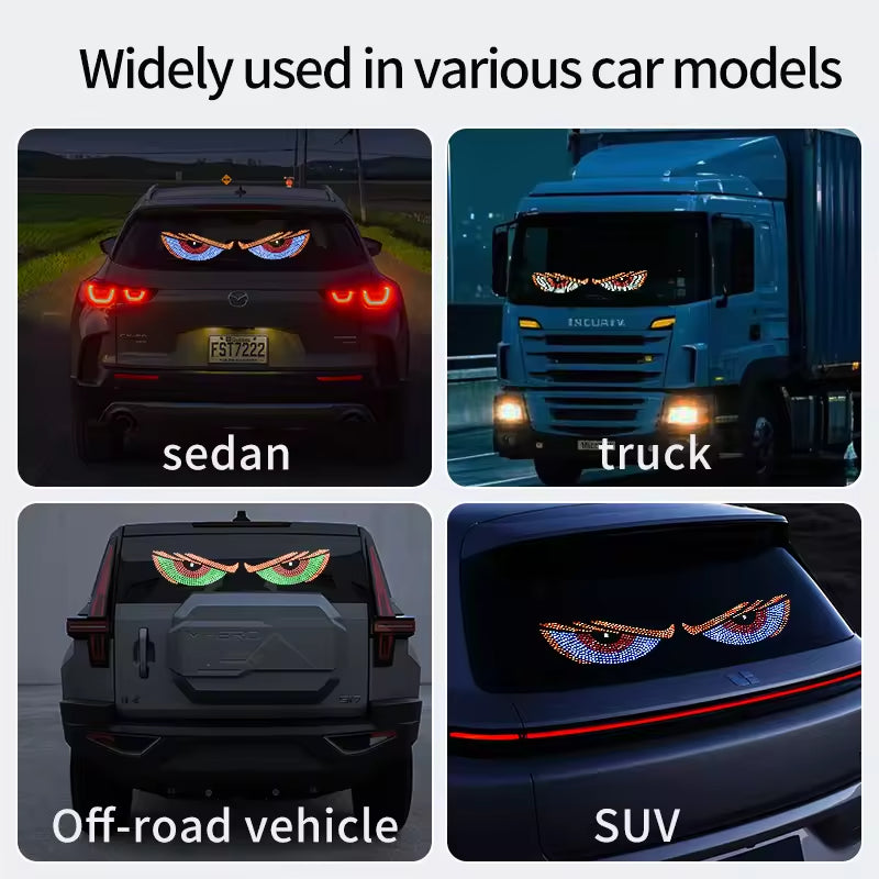Truck Windshield Decorative Light USB Car Led Devil Eyes Advertising Display Led Eyes for Cars Devil Eyes for Car Accessories