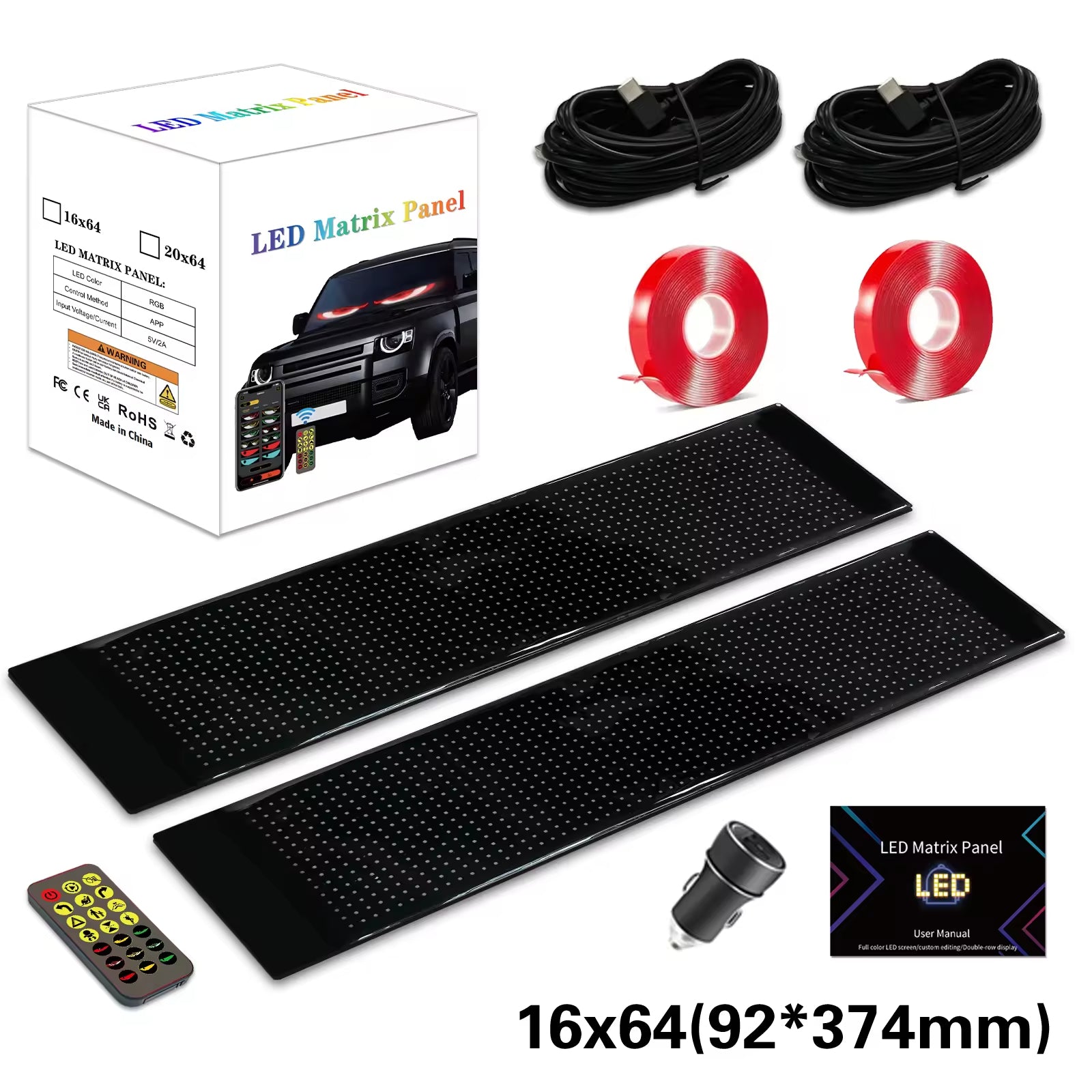 Customizable Devil Eyes Light LED Display Sign Flexible Rear Window Car Accessories New Condition Devil Eyes Led Eyes for Cars