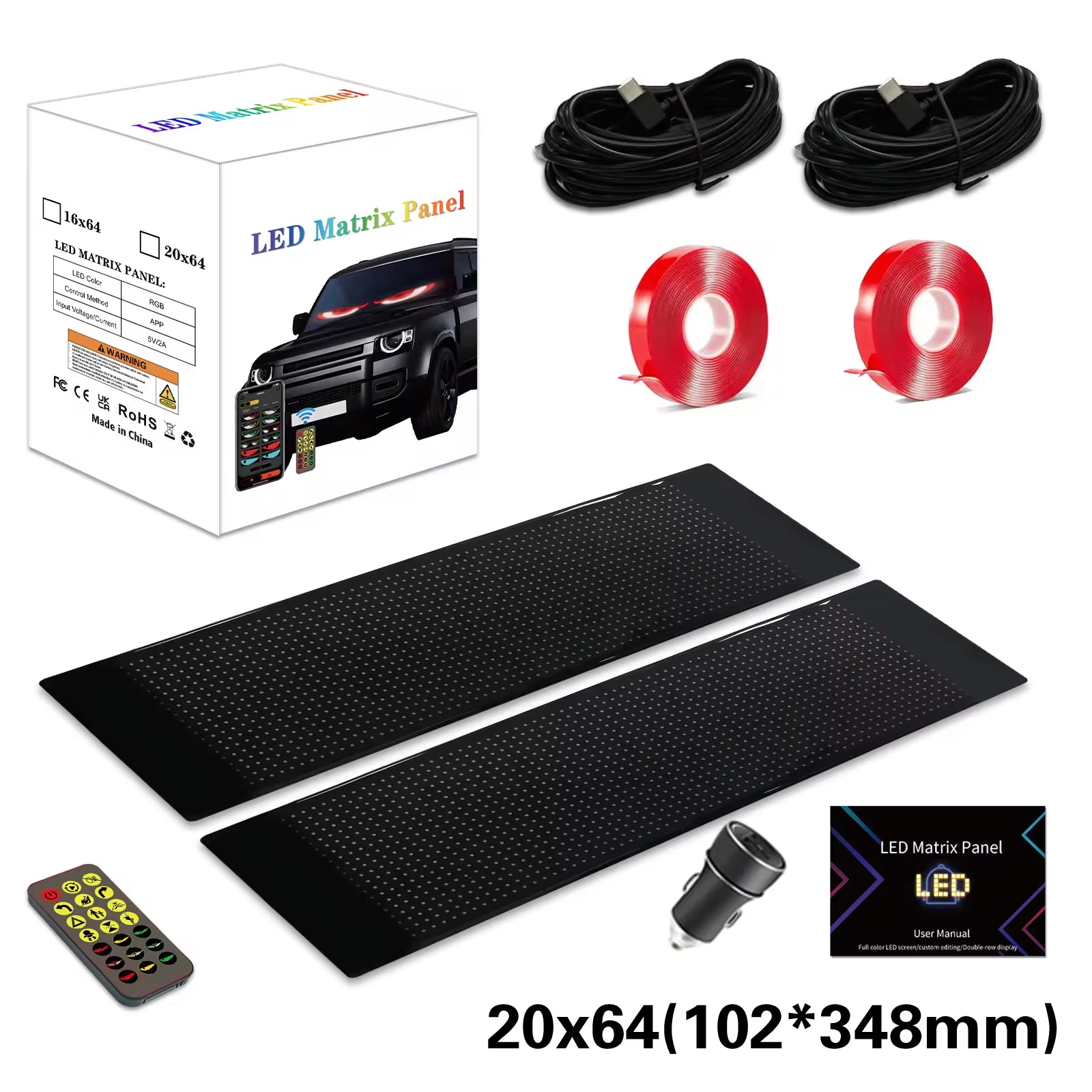 Customizable Devil Eyes Light LED Display Sign Flexible Rear Window Car Accessories New Condition Devil Eyes Led Eyes for Cars