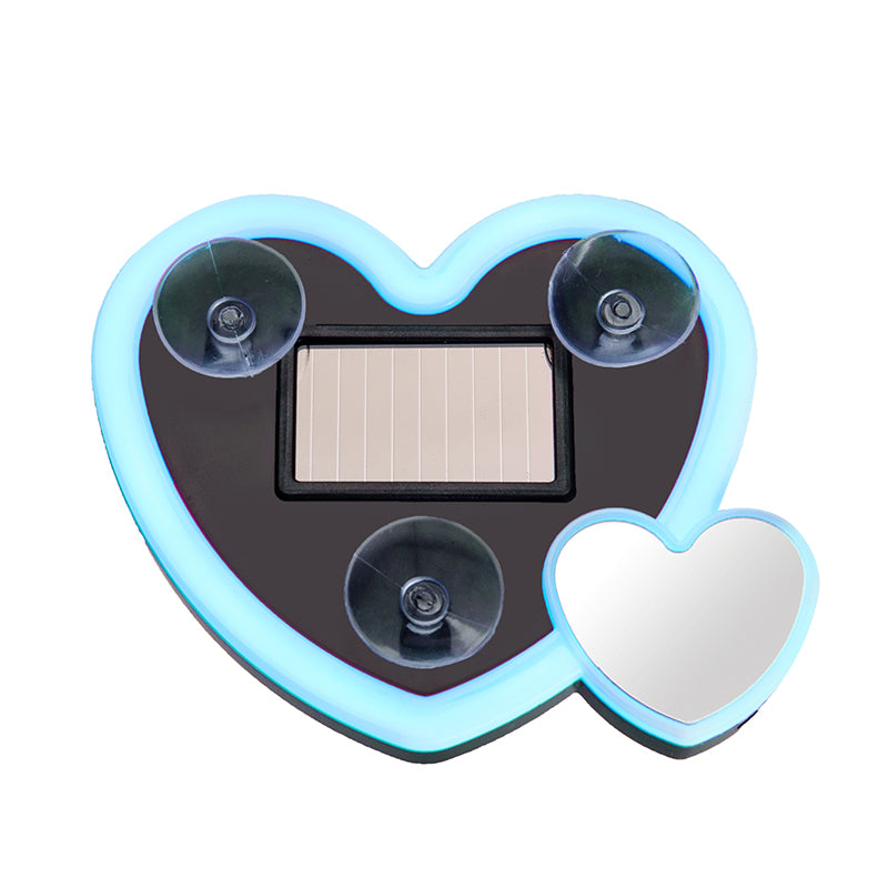 Car Solar-powered Heart-shaped LED Atmosphere Lights for Interior Decoration - Heart-shaped Neon Decorative Lights