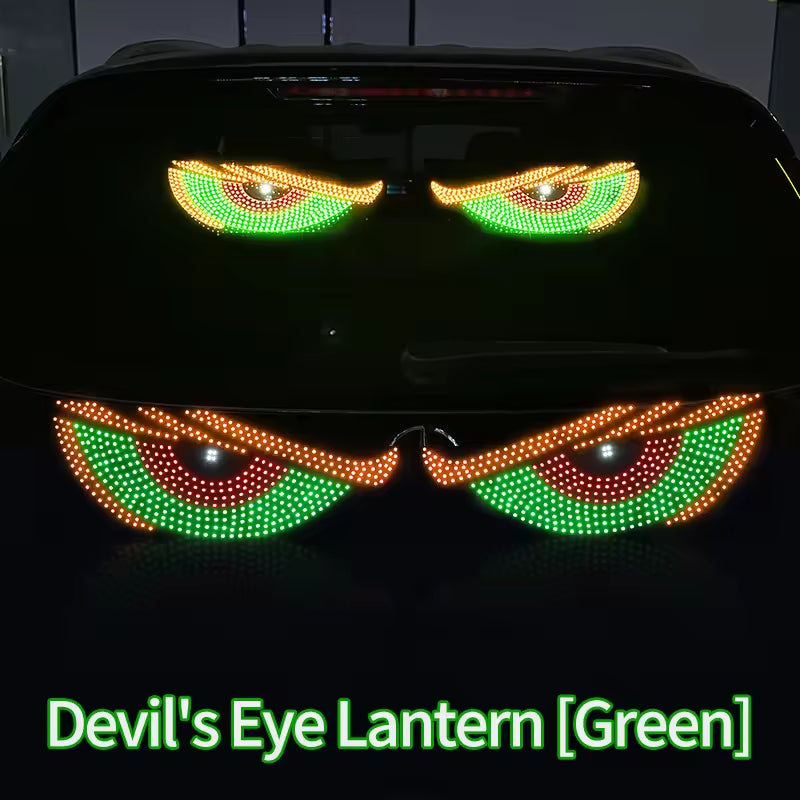 Truck Windshield Decorative Light USB Car Led Devil Eyes Advertising Display Led Eyes for Cars Devil Eyes for Car Accessories