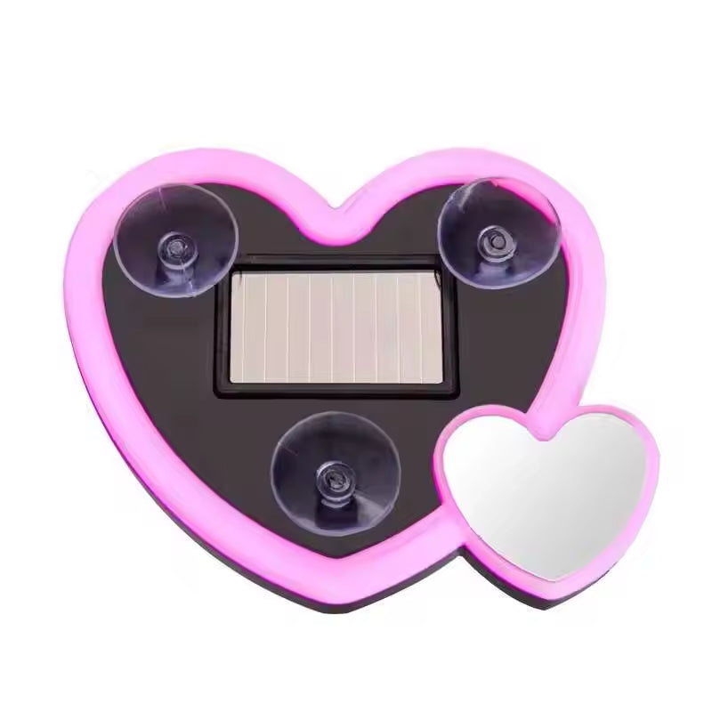 Car Solar-powered Heart-shaped LED Atmosphere Lights for Interior Decoration - Heart-shaped Neon Decorative Lights