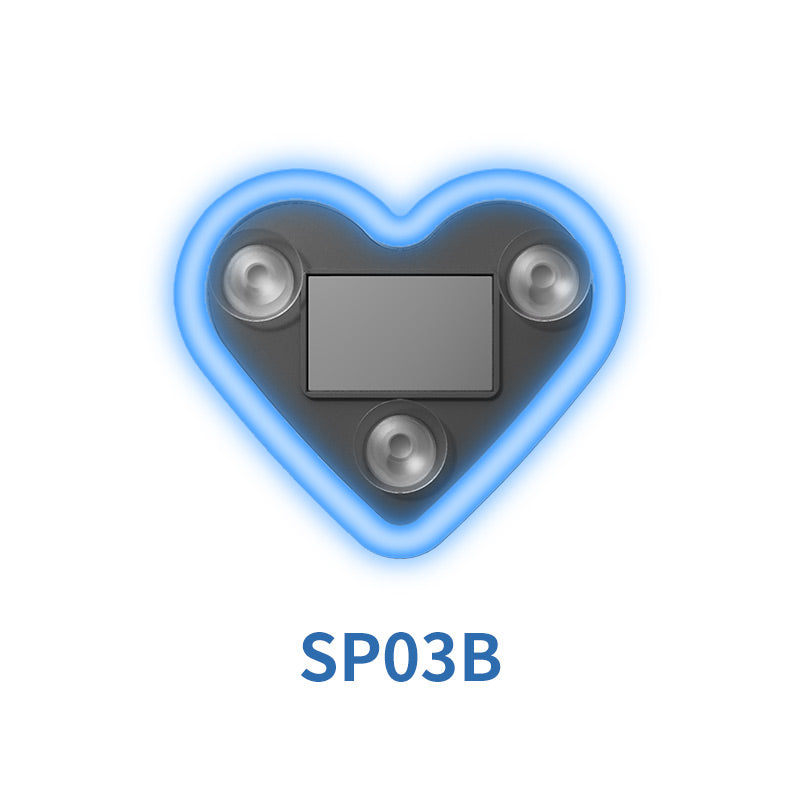 BRAD Automotive Solar Car Interior Heart-shaped LED Atmosphere Lamp Glowing Window Decoration Universal Fit New 12-Month