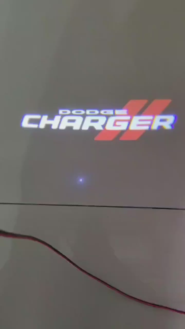 Car LED Logo Lights  Ghost Door Projector Welcome Light Accessories Emblem Lamp for Dodge Challenger