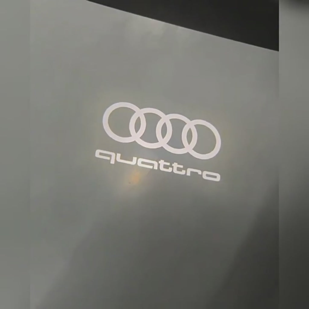 Welcome Light Audi A6L A4L A7 S6 RS6 RS4 TTS TT RS Q2 Q3 Q5 Q7 R8 Car Door Icon Dual Lens New Door Lamp