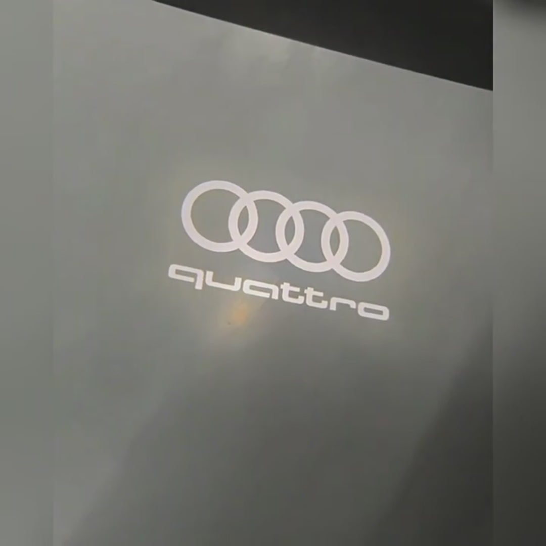 Welcome Light Audi A6L A4L A7 S6 RS6 RS4 TTS TT RS Q2 Q3 Q5 Q7 R8 Car Door Icon Dual Lens New Door Lamp